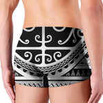 Polynesian Tribal Tattoo Pattern Print Men's Boxer Briefs