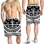 Polynesian Tribal Tattoo Pattern Print Men's Shorts