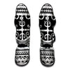 Polynesian Tribal Tattoo Pattern Print Muay Thai Shin Guard