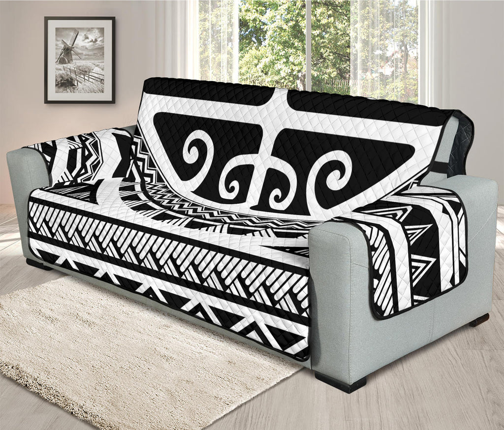 Polynesian Tribal Tattoo Pattern Print Oversized Sofa Protector