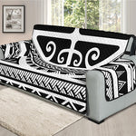 Polynesian Tribal Tattoo Pattern Print Oversized Sofa Protector