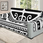 Polynesian Tribal Tattoo Pattern Print Oversized Sofa Protector