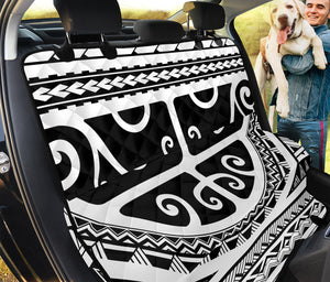 Polynesian Tribal Tattoo Pattern Print Pet Car Back Seat Cover