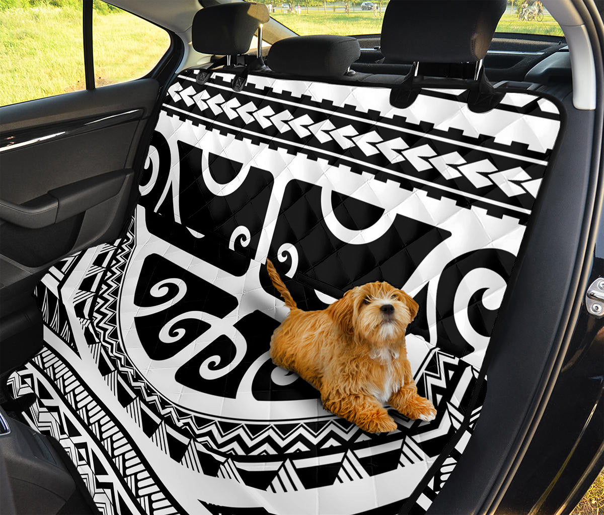 Polynesian Tribal Tattoo Pattern Print Pet Car Back Seat Cover