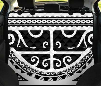 Polynesian Tribal Tattoo Pattern Print Pet Car Back Seat Cover
