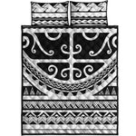 Polynesian Tribal Tattoo Pattern Print Quilt Bed Set