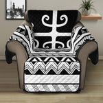 Polynesian Tribal Tattoo Pattern Print Recliner Protector