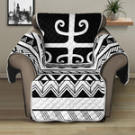 Polynesian Tribal Tattoo Pattern Print Recliner Protector