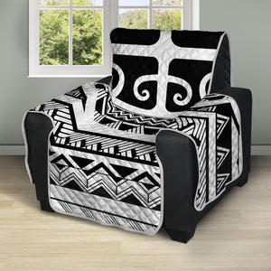 Polynesian Tribal Tattoo Pattern Print Recliner Protector