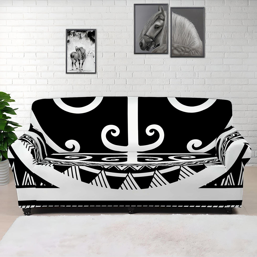 Polynesian Tribal Tattoo Pattern Print Sofa Cover