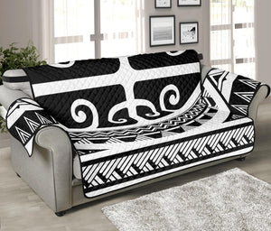 Polynesian Tribal Tattoo Pattern Print Sofa Protector