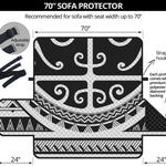 Polynesian Tribal Tattoo Pattern Print Sofa Protector