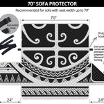 Polynesian Tribal Tattoo Pattern Print Sofa Protector