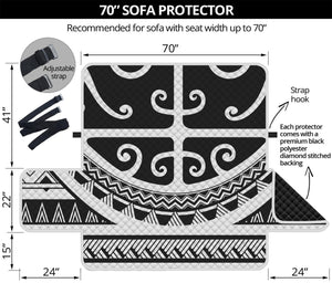 Polynesian Tribal Tattoo Pattern Print Sofa Protector