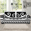 Polynesian Tribal Tattoo Pattern Print Sofa Slipcover