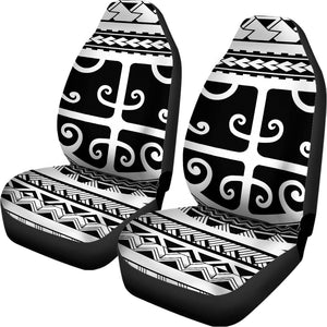 Polynesian Tribal Tattoo Pattern Print Universal Fit Car Seat Covers