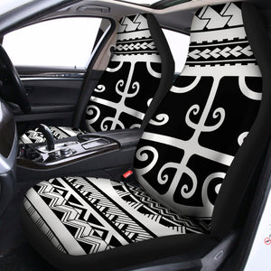 Polynesian Tribal Tattoo Pattern Print Universal Fit Car Seat Covers