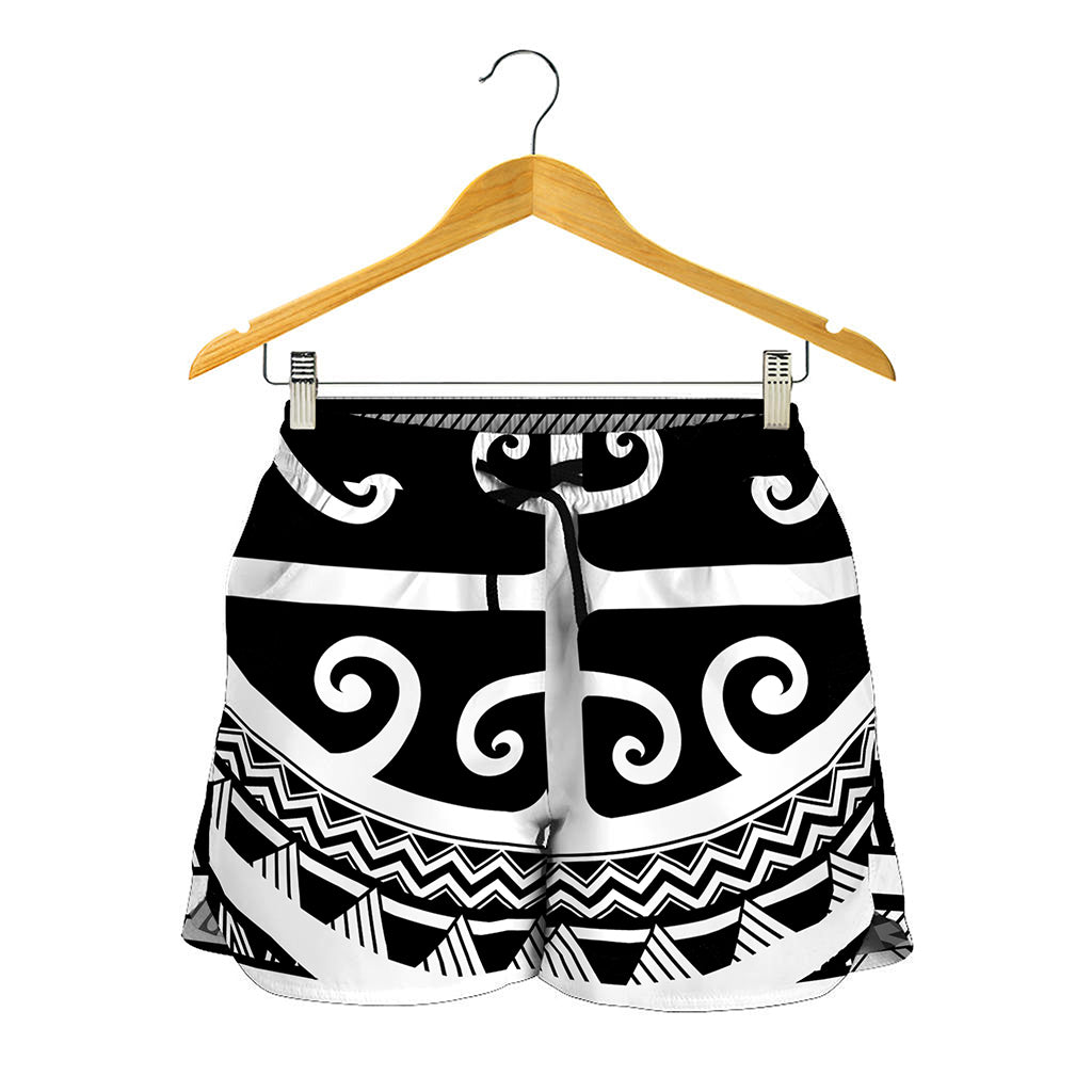 Polynesian Tribal Tattoo Pattern Print Women's Shorts