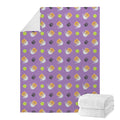 Pomeranian In Tea Cup Pattern Print Blanket