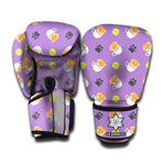Pomeranian In Tea Cup Pattern Print Boxing Gloves