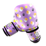 Pomeranian In Tea Cup Pattern Print Boxing Gloves