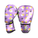 Pomeranian In Tea Cup Pattern Print Boxing Gloves