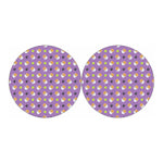 Pomeranian In Tea Cup Pattern Print Car Coasters