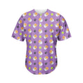 Pomeranian In Tea Cup Pattern Print Men's Baseball Jersey