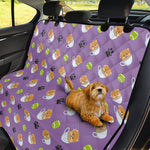 Pomeranian In Tea Cup Pattern Print Pet Car Back Seat Cover