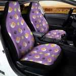 Pomeranian In Tea Cup Pattern Print Universal Fit Car Seat Covers
