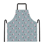 Poodle And Crown Pattern Print Apron