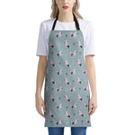 Poodle And Crown Pattern Print Apron