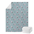 Poodle And Crown Pattern Print Blanket