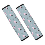 Poodle And Crown Pattern Print Car Seat Belt Covers
