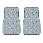 Poodle And Crown Pattern Print Front Car Floor Mats