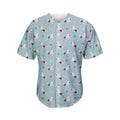 Poodle And Crown Pattern Print Men's Baseball Jersey
