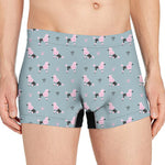 Poodle And Crown Pattern Print Men's Boxer Briefs