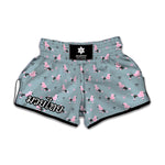 Poodle And Crown Pattern Print Muay Thai Boxing Shorts