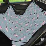 Poodle And Crown Pattern Print Pet Car Back Seat Cover
