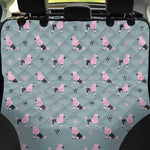 Poodle And Crown Pattern Print Pet Car Back Seat Cover