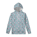 Poodle And Crown Pattern Print Pullover Hoodie