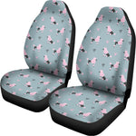 Poodle And Crown Pattern Print Universal Fit Car Seat Covers