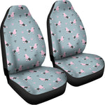 Poodle And Crown Pattern Print Universal Fit Car Seat Covers