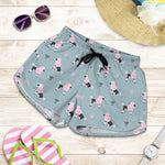 Poodle And Crown Pattern Print Women's Shorts