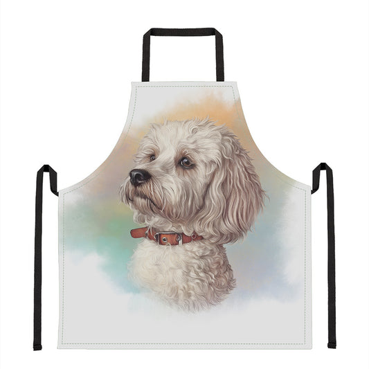 Poodle Portrait Print Apron