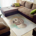 Poodle Portrait Print Floor Mat