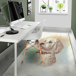 Poodle Portrait Print Area Rug