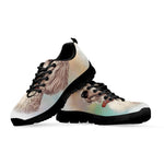 Poodle Portrait Print Black Sneakers