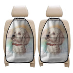 Poodle Portrait Print Car Seat Organizers