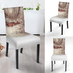 Poodle Portrait Print Dining Chair Slipcover